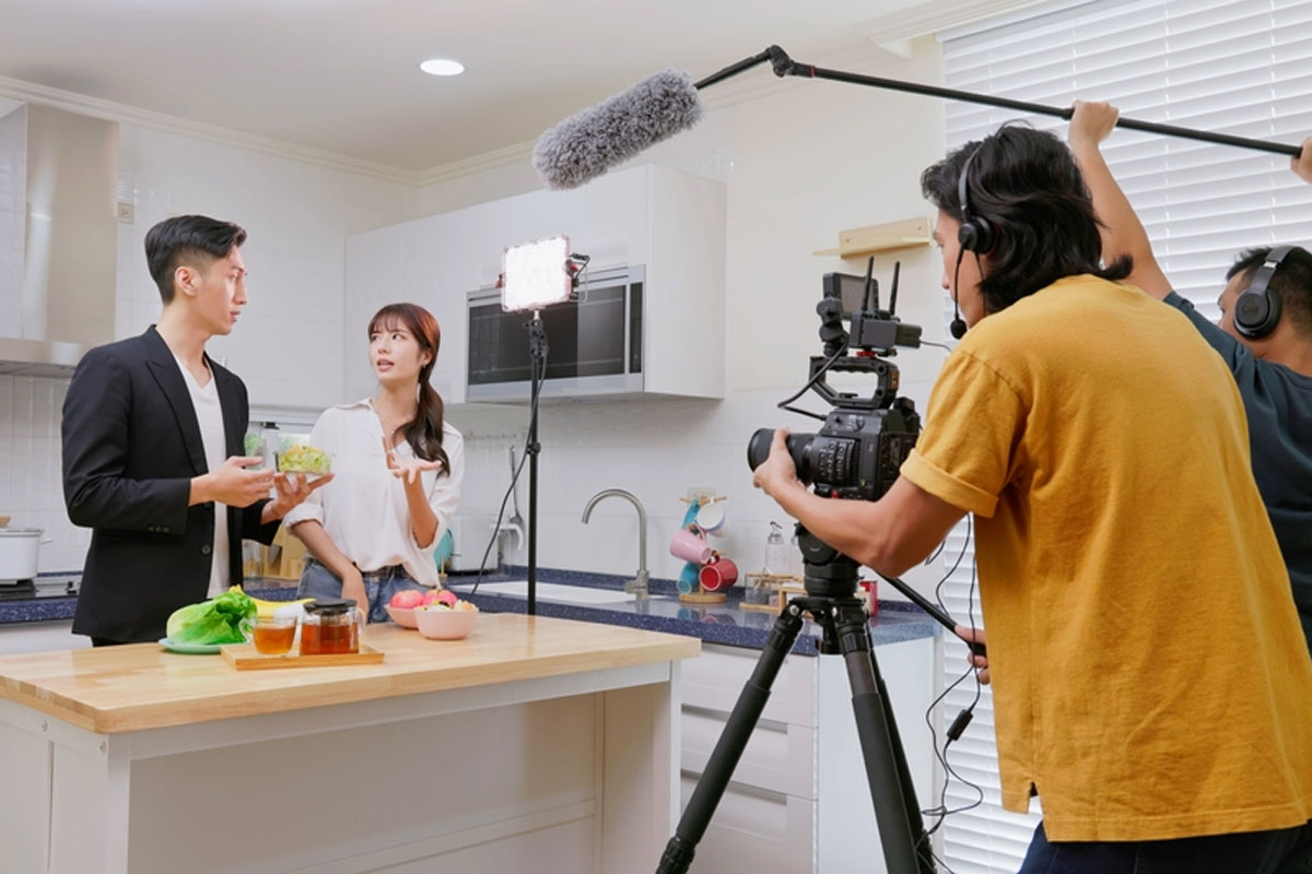 cooking video behind the scenes