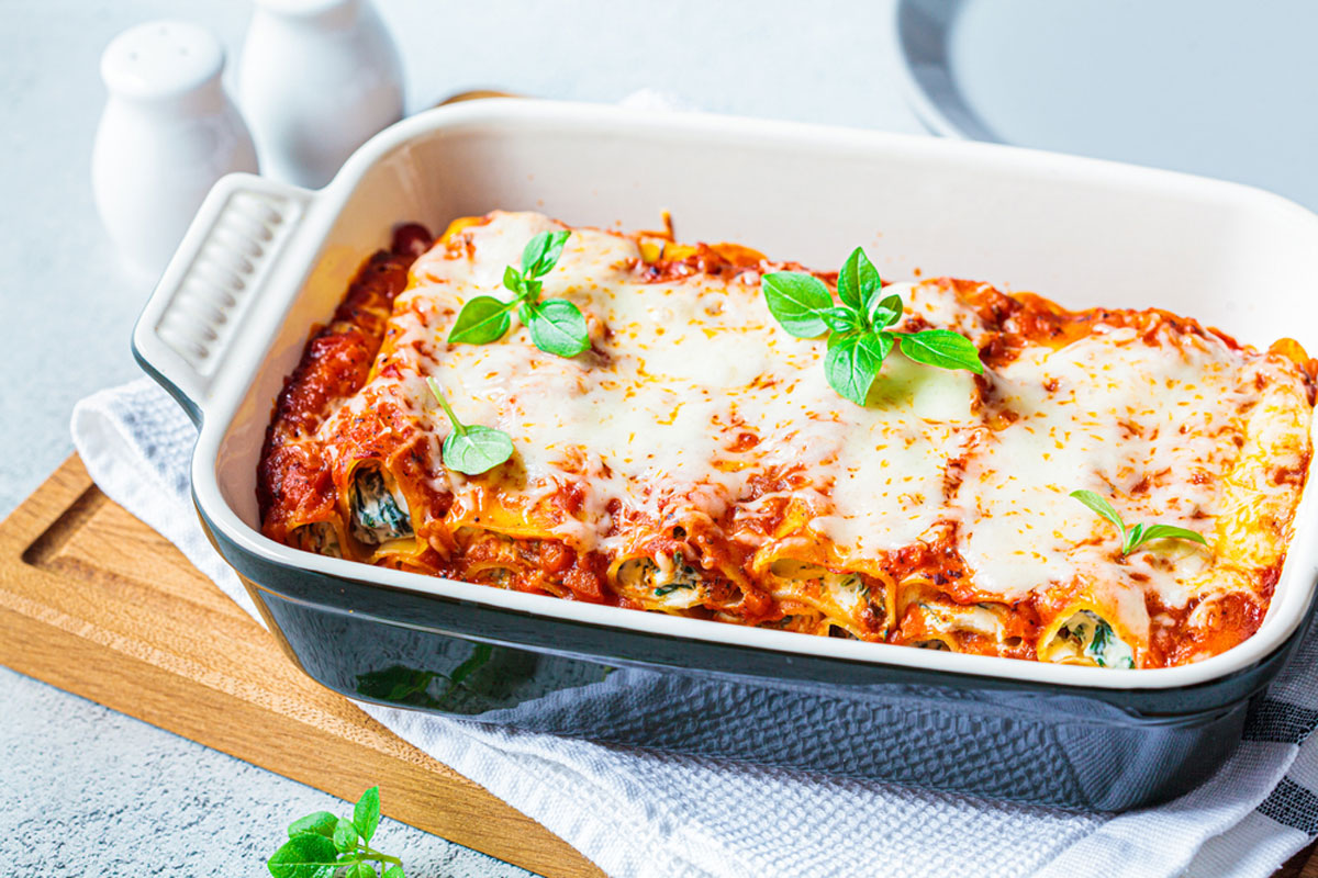 Spinach and Ricotta Cannelloni